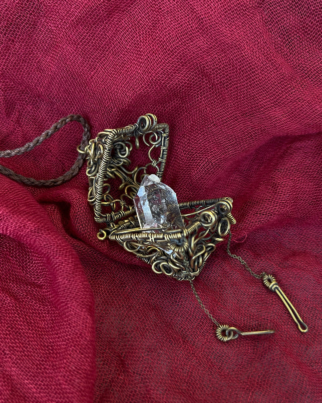 Brass Spiritual Pendulum Necklace - Handmade with Meaning & Energy