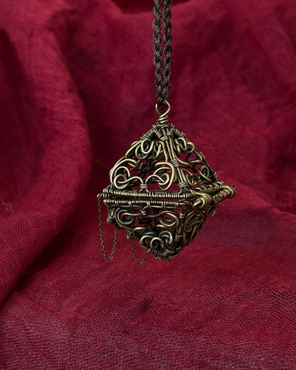 Brass Spiritual Pendulum Necklace - Handmade with Meaning & Energy