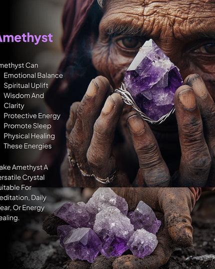 Spiritual Energy Super 7 Amethyst Pendants