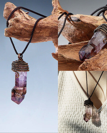 Spiritual Energy Super 7 Amethyst Pendants