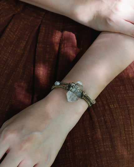 Natural Mineral Fabric Multi-Attribute Bracelet