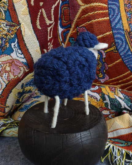 Charming Yak Wool Felted Sheep Figurine