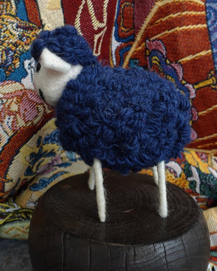 Charming Yak Wool Felted Sheep Figurine