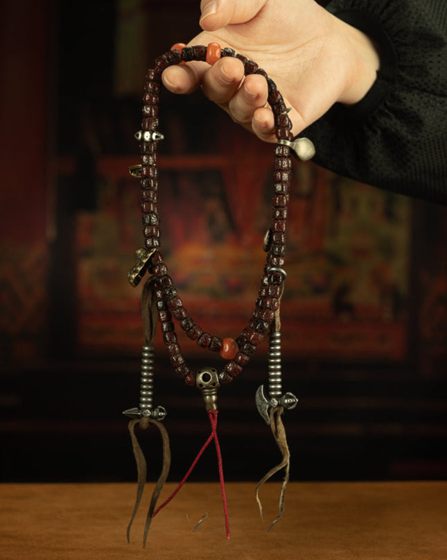 Path of Endurance – 19th Century Bodhi Seed Mala Necklace