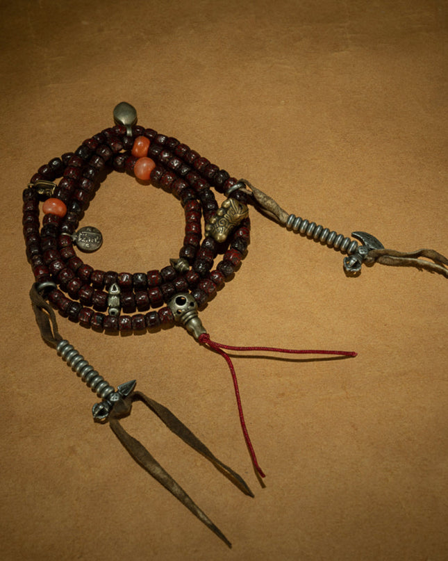 Path of Endurance – 19th Century Bodhi Seed Mala Necklace