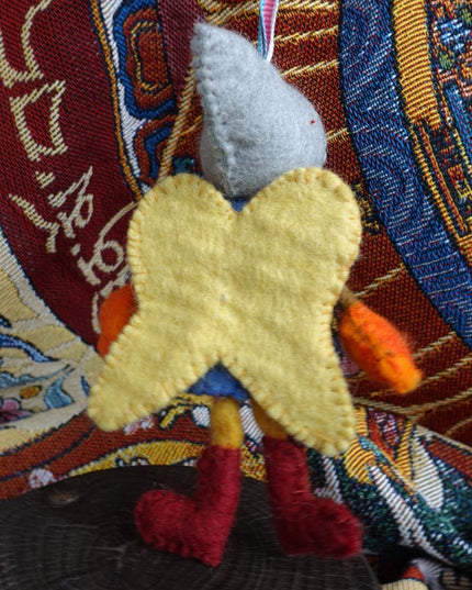 Handcrafted Yak Wool Angel Doll - Whimsical Charm and Handcrafted Perfection