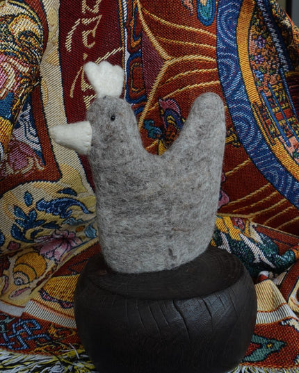 Handcrafted Yak Wool Bird - Cozy & Wholesome Felted Decoration