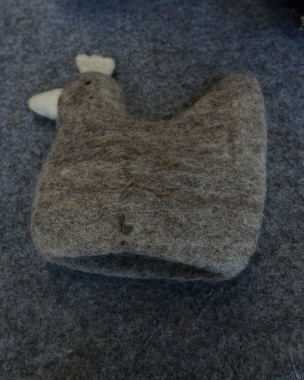 Handcrafted Yak Wool Bird - Cozy & Wholesome Felted Decoration