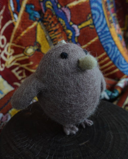 Handcrafted Yak Wool Bird - Cozy & Wholesome Felted Decoration
