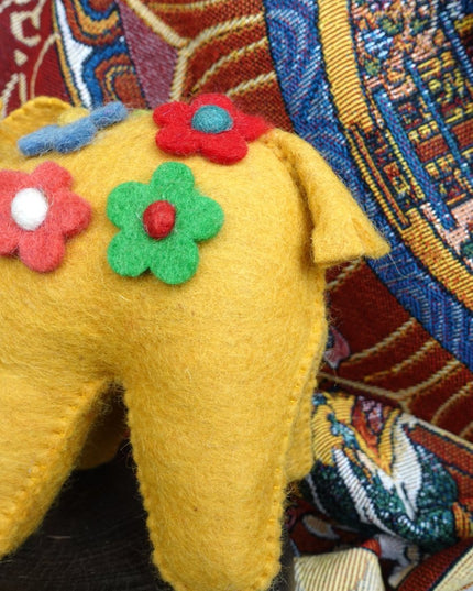 Handcrafted Yak Wool Elephant Figurine