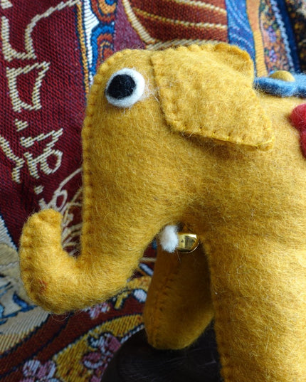 Handcrafted Yak Wool Elephant Figurine