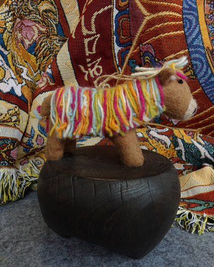 Handcrafted Yak Wool Felted Animal Figurine