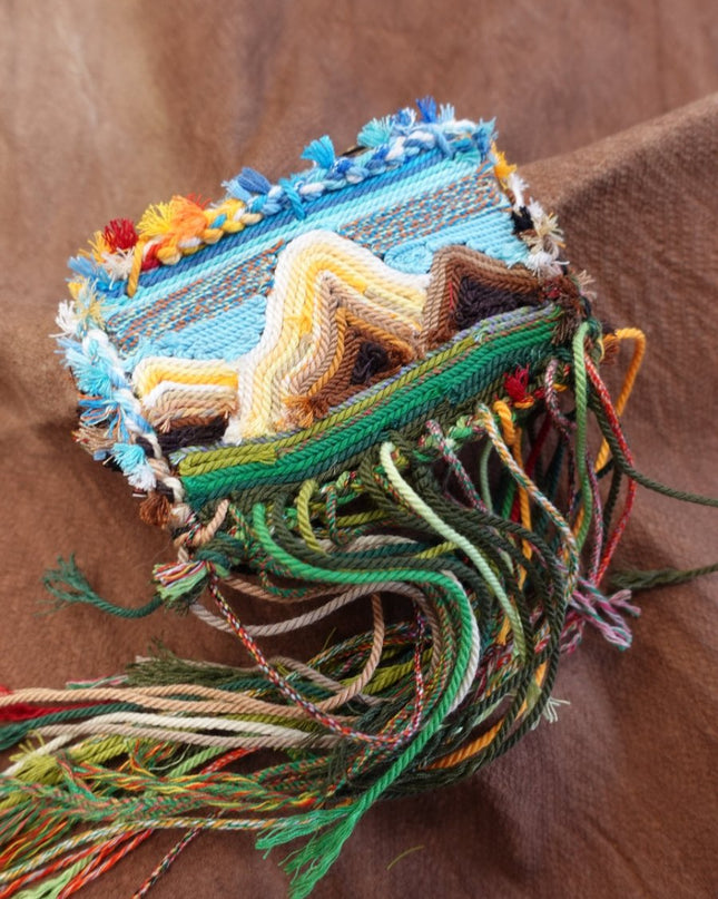 Kailash Handwoven Landscape Brooch and Bag Charm