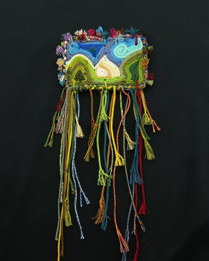 Kailash Handwoven Landscape Brooch and Bag Charm