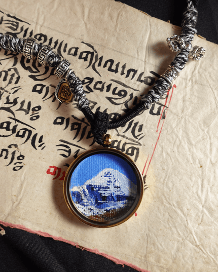 Mount Kailash Thangka Pendant