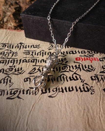Pure Silver Vajra Symbol of Inner Strength and Spiritual Defense