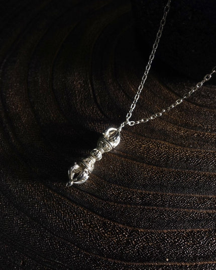 Pure Silver Vajra Symbol of Inner Strength and Spiritual Defense