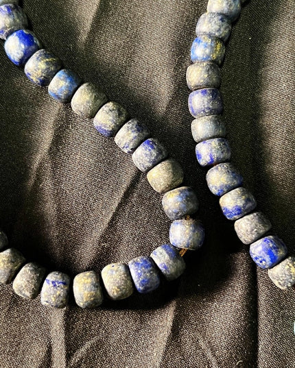 【Unique Item】 Lapis & Turquoise Tibetan Dzi Pendant Necklace