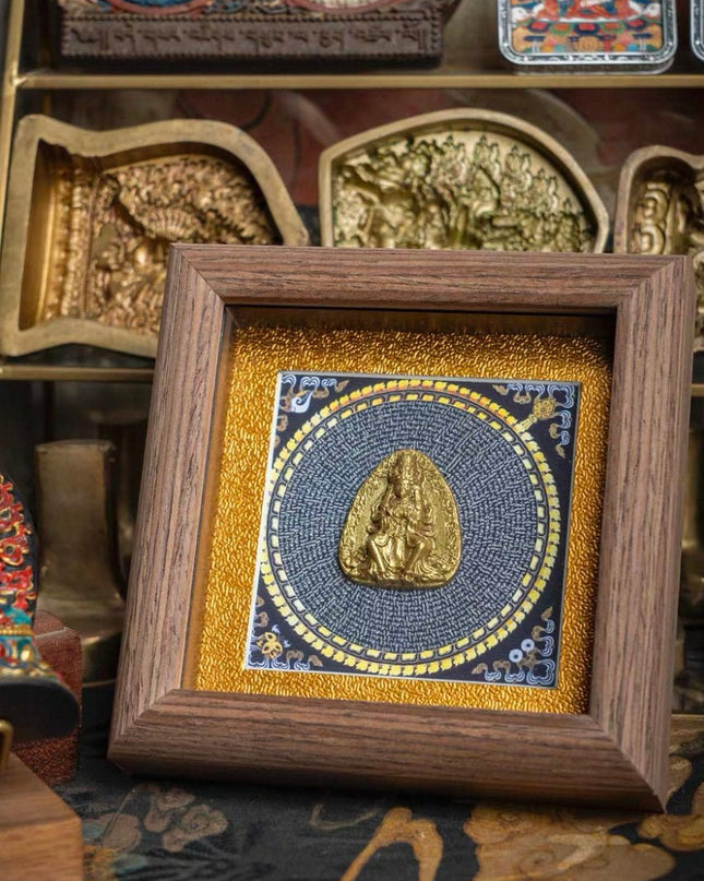 Zakirum Ritual Tablet: 3D Sacred Carving for Fortune, Handmade Home Altar Piece