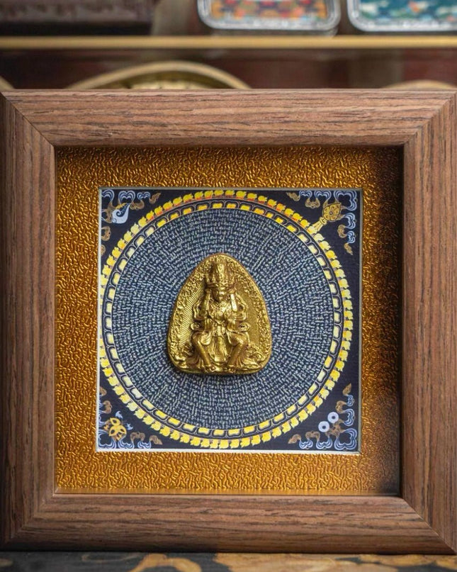 Zakirum Ritual Tablet: 3D Sacred Carving for Fortune, Handmade Home Altar Piece