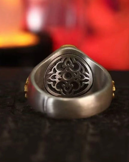 Zakirum's Tenfold Auspicious Flame Ring: Sacred Guardian of Ten Powers