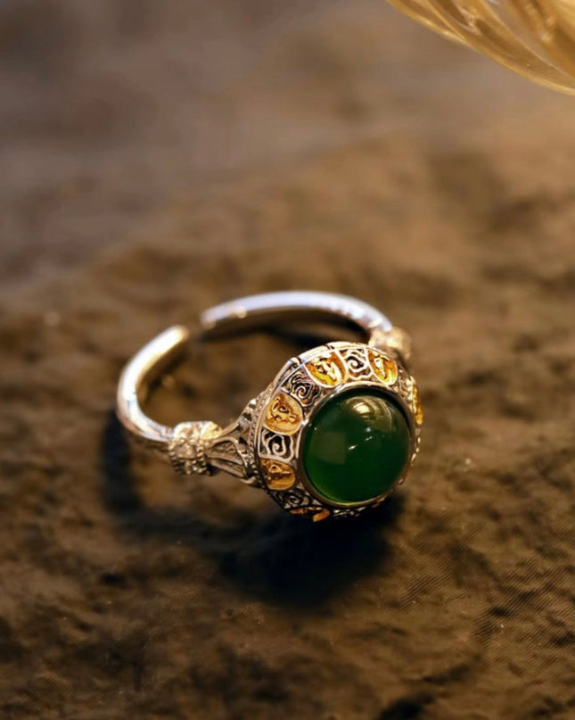Zodiac Twelve Guardians Silver & Gold-Plated Ring