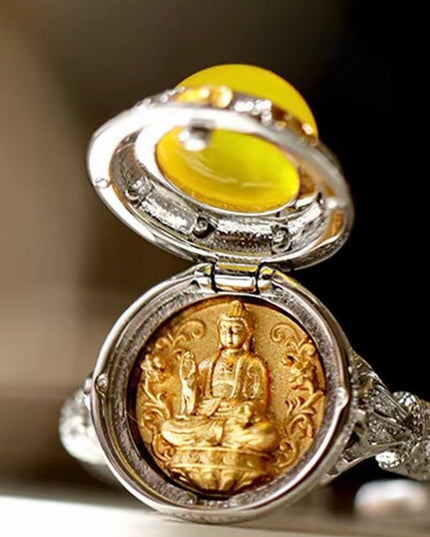 Zodiac Twelve Guardians Silver & Gold-Plated Ring