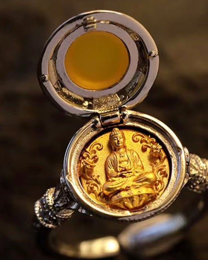 Zodiac Twelve Guardians Silver & Gold-Plated Ring
