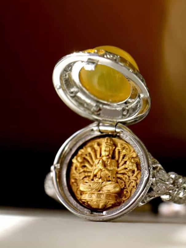 Zodiac Twelve Guardians Silver & Gold-Plated Ring