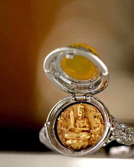 Zodiac Twelve Guardians Silver & Gold-Plated Ring
